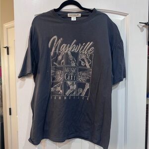 Fourteen & Shirt Nashville Music City Graphic Tee - Charcoal